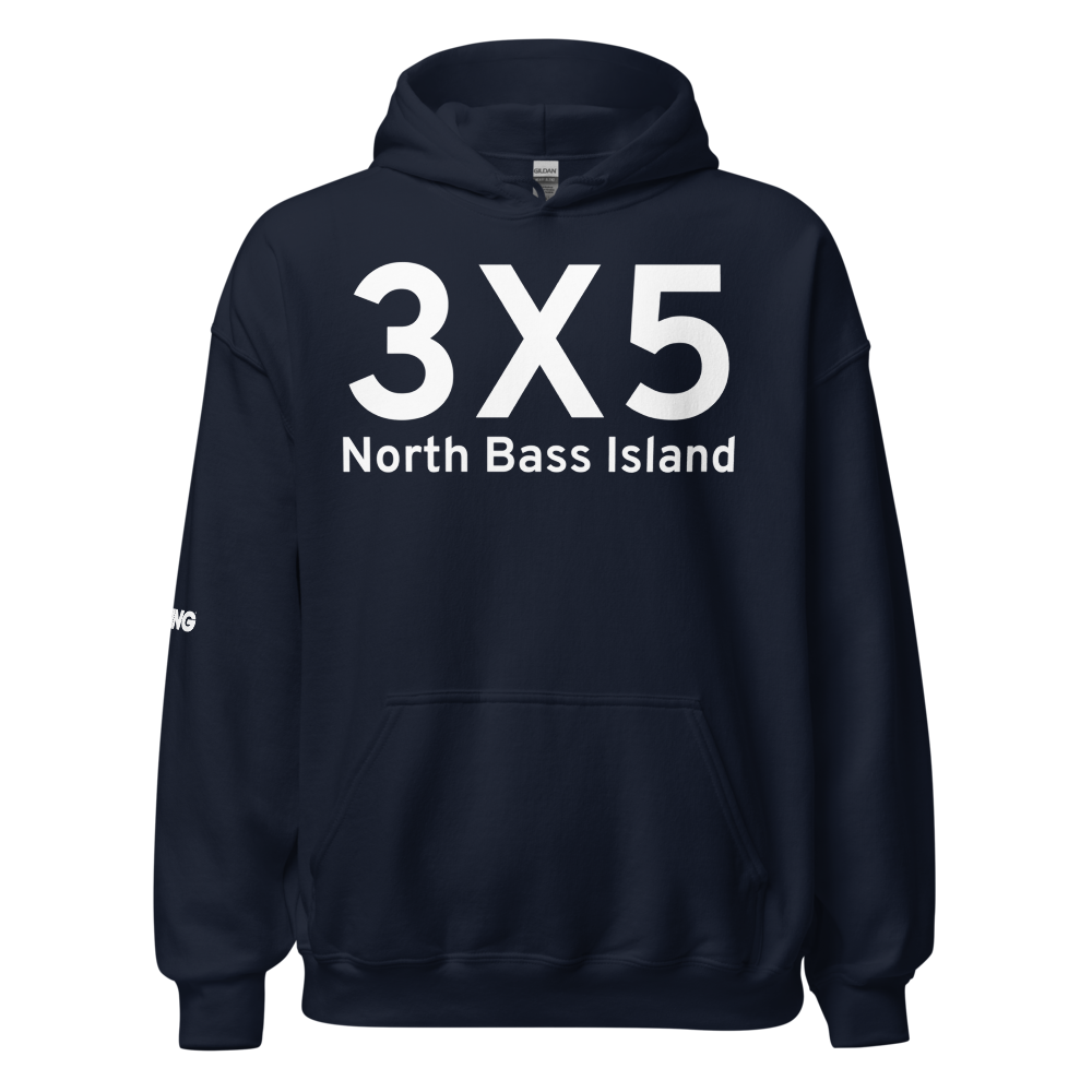North Bass Island (3X5) Airport Hoodie Sweatshirt 