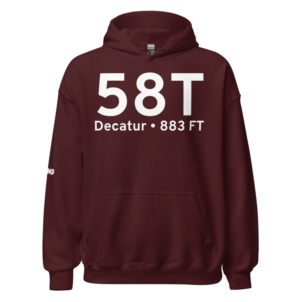 Decatur (US-58T) Airport Hoodie Sweatshirt 