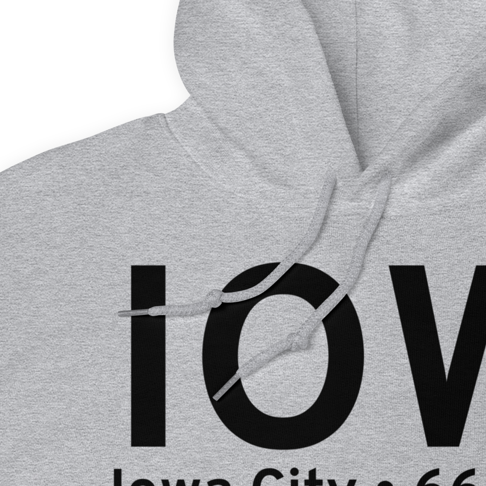 Iowa City (KIOW) Airport Hoodie Sweatshirt 