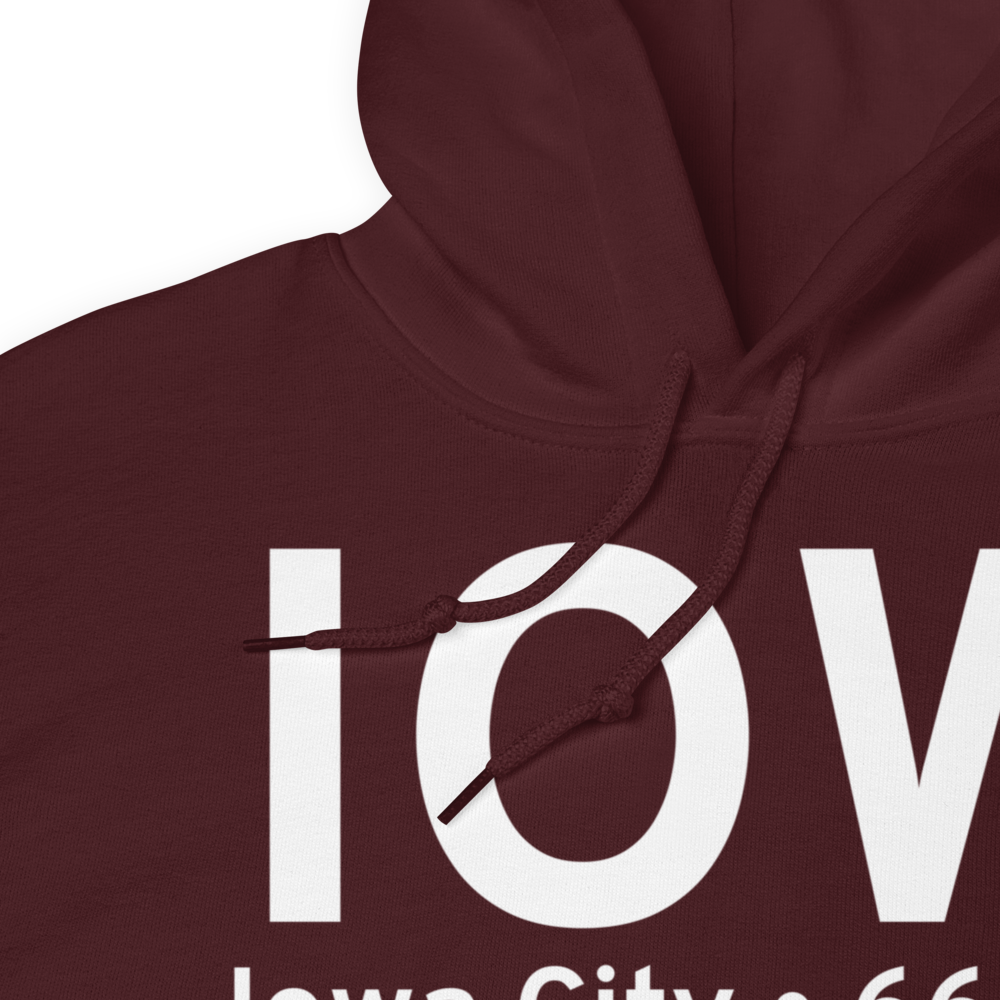 Iowa City (KIOW) Airport Hoodie Sweatshirt 