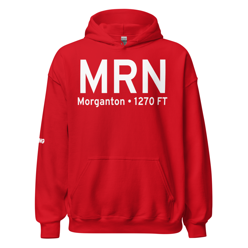 Morganton (KMRN) Airport Hoodie Sweatshirt 