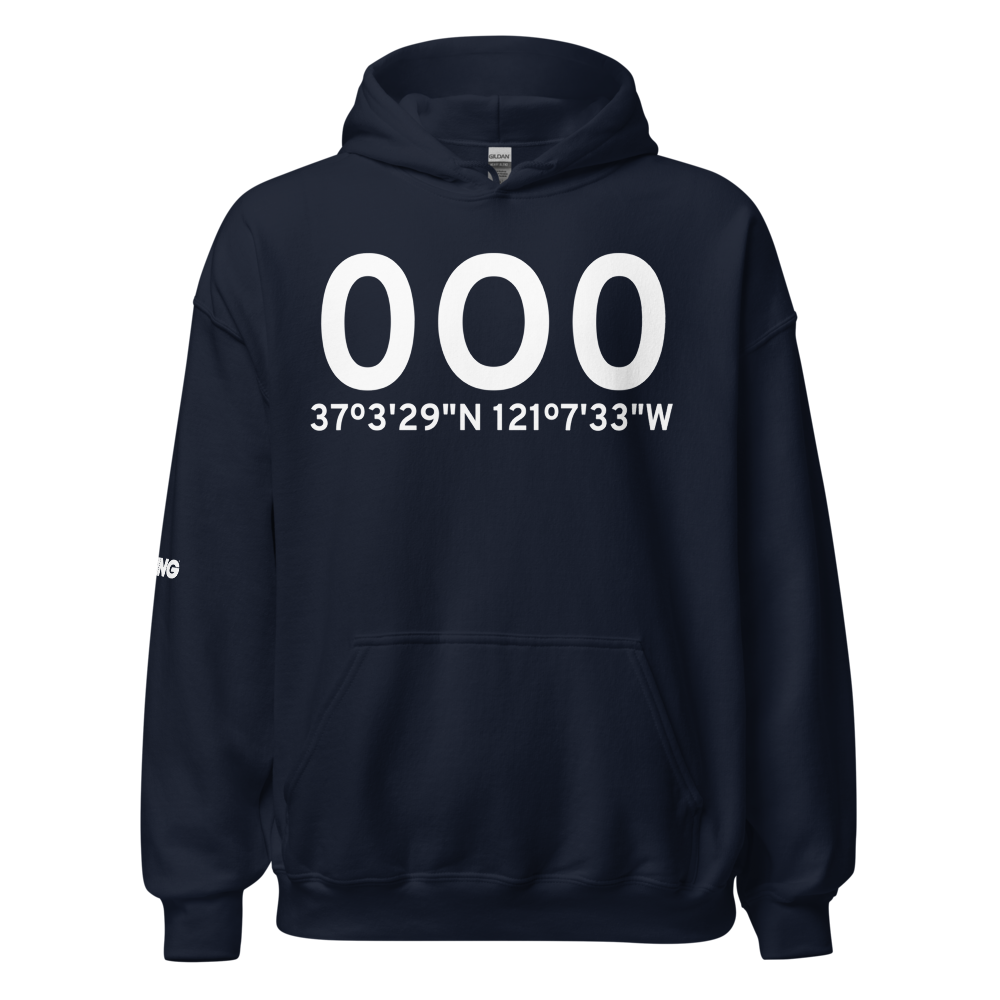 Los Banos (0O0) Airport Hoodie Sweatshirt 