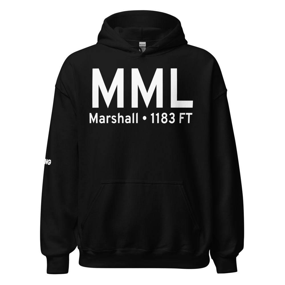 Marshall (KMML) Airport Hoodie Sweatshirt 