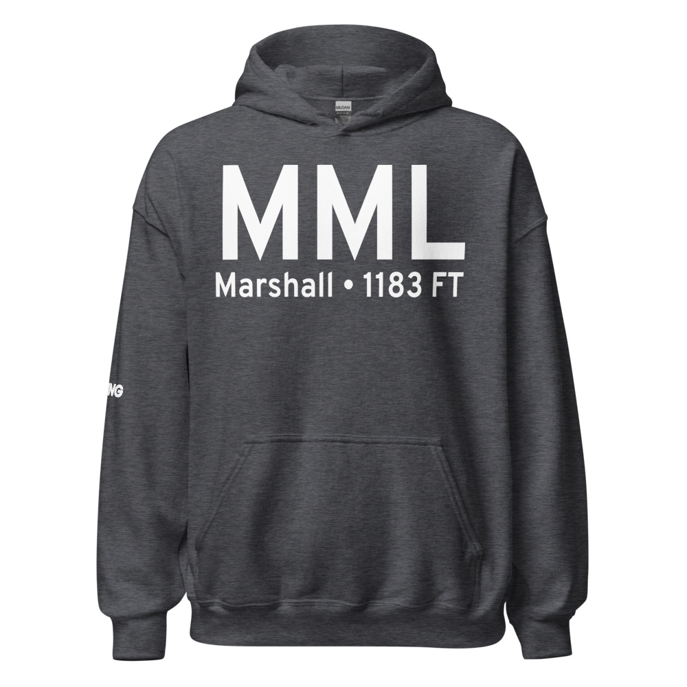 Marshall (KMML) Airport Hoodie Sweatshirt 