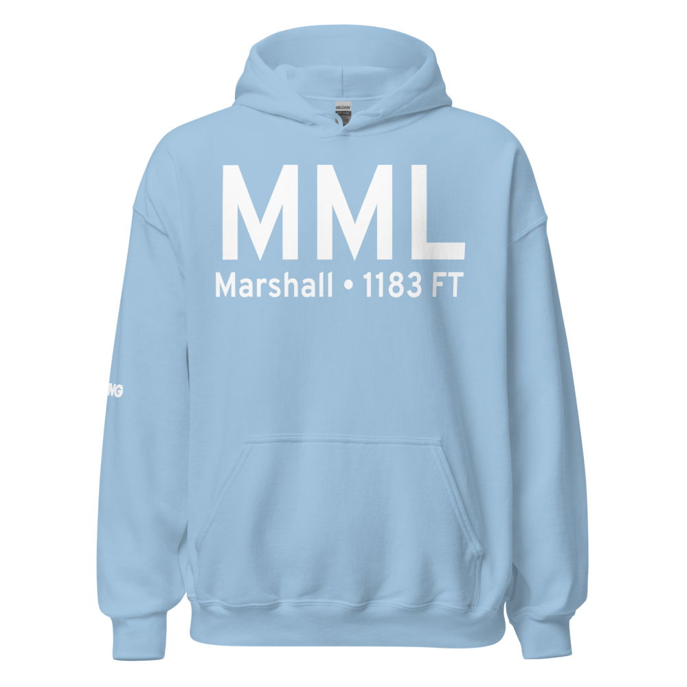 Marshall (KMML) Airport Hoodie Sweatshirt 