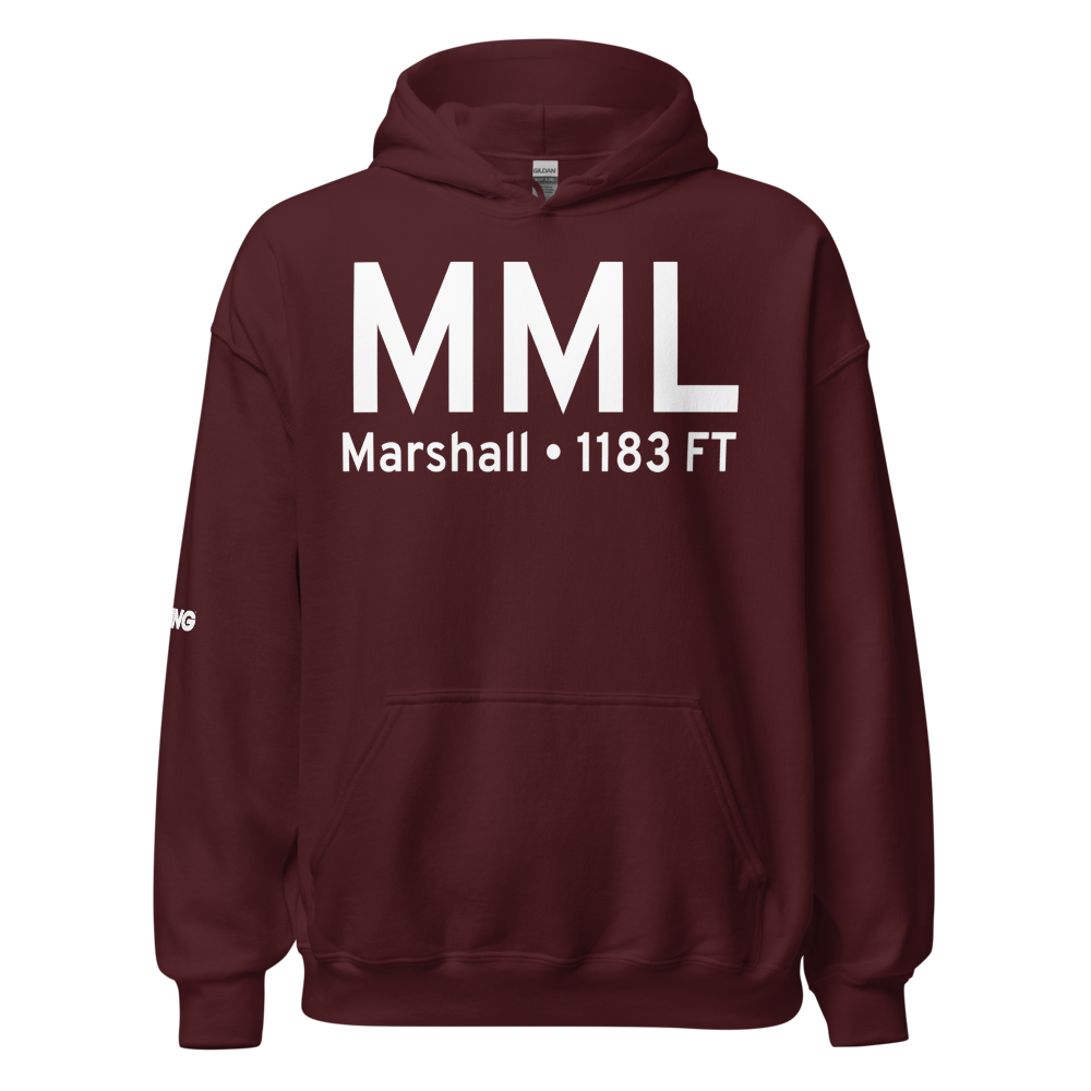 Marshall (KMML) Airport Hoodie Sweatshirt 