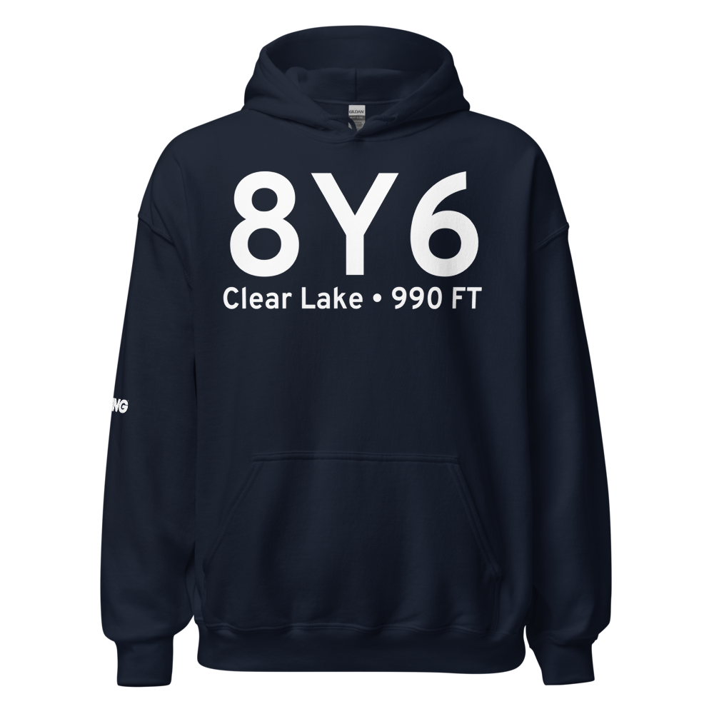 Clear Lake (K8Y6) Airport Hoodie Sweatshirt 