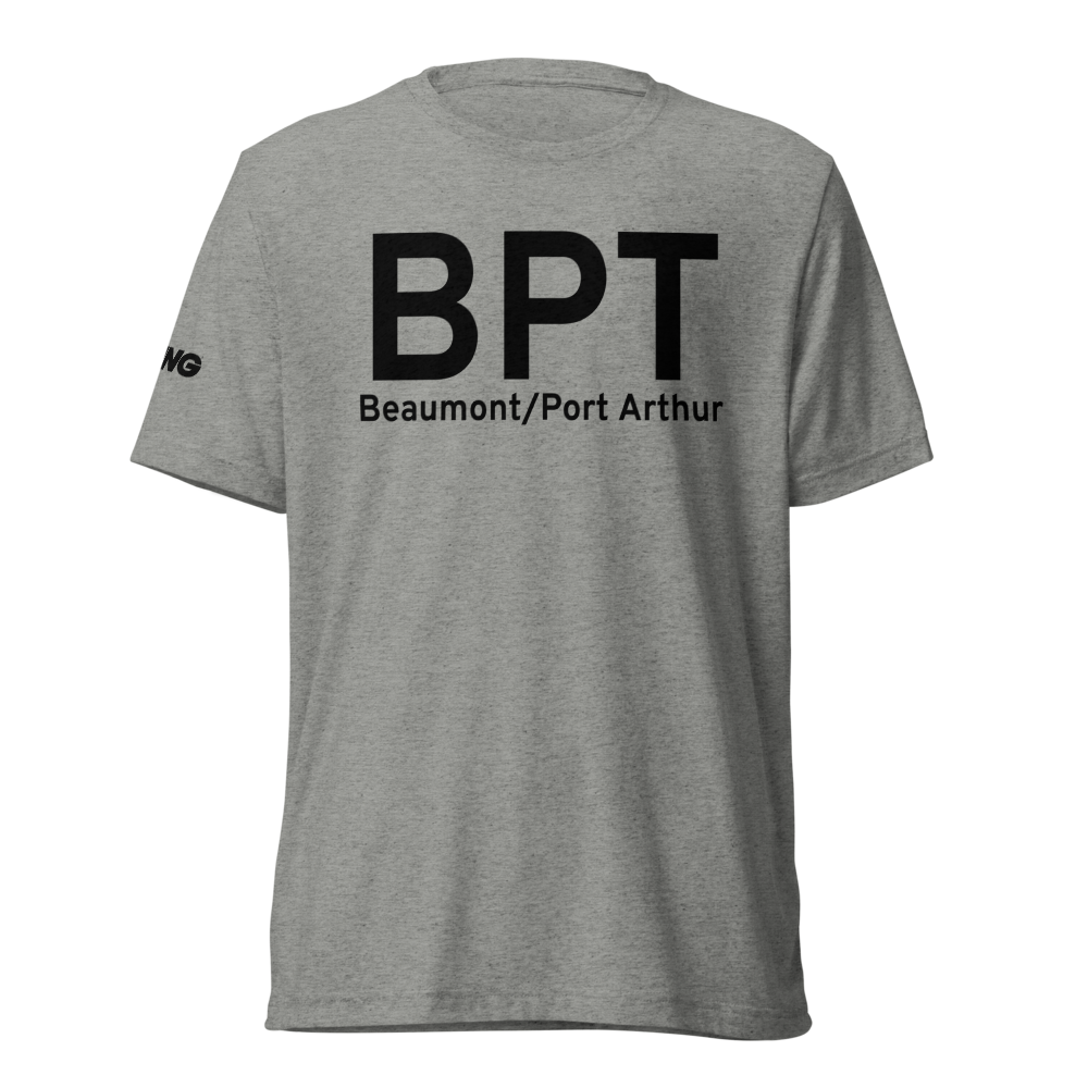 Beaumont/Port Arthur (KBPT) Airport Tri-blend T-Shirt 