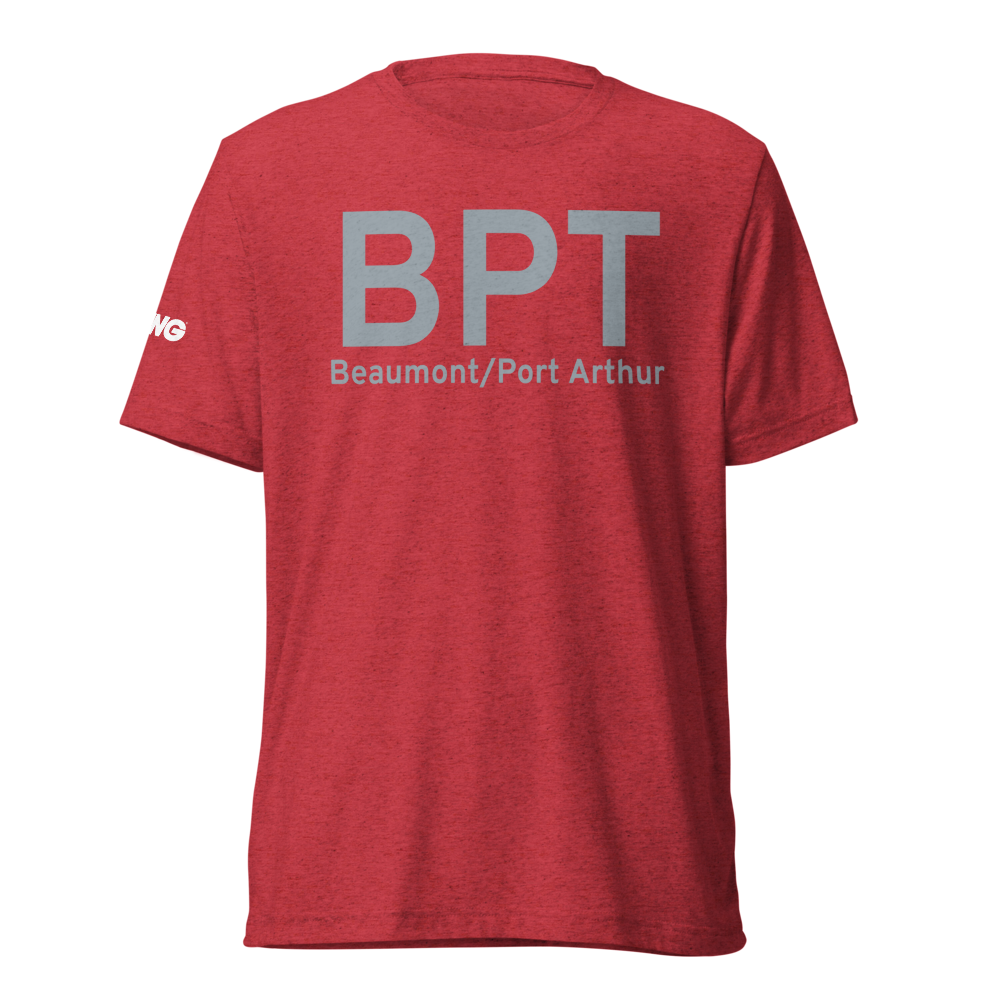 Beaumont/Port Arthur (KBPT) Airport Tri-blend T-Shirt 