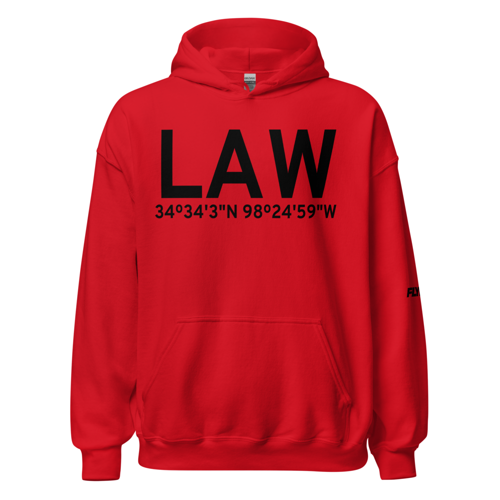 Lawton (KLAW) Airport Hoodie Sweatshirt 