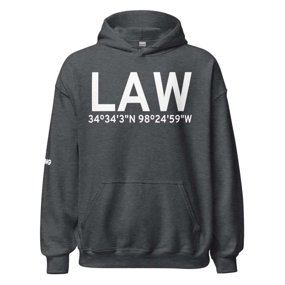 Lawton (KLAW) Airport Hoodie Sweatshirt 