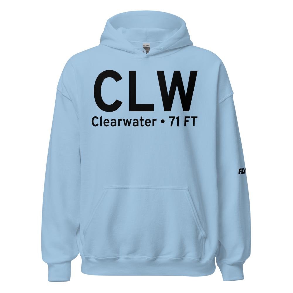Clearwater (KCLW) Airport Hoodie Sweatshirt 