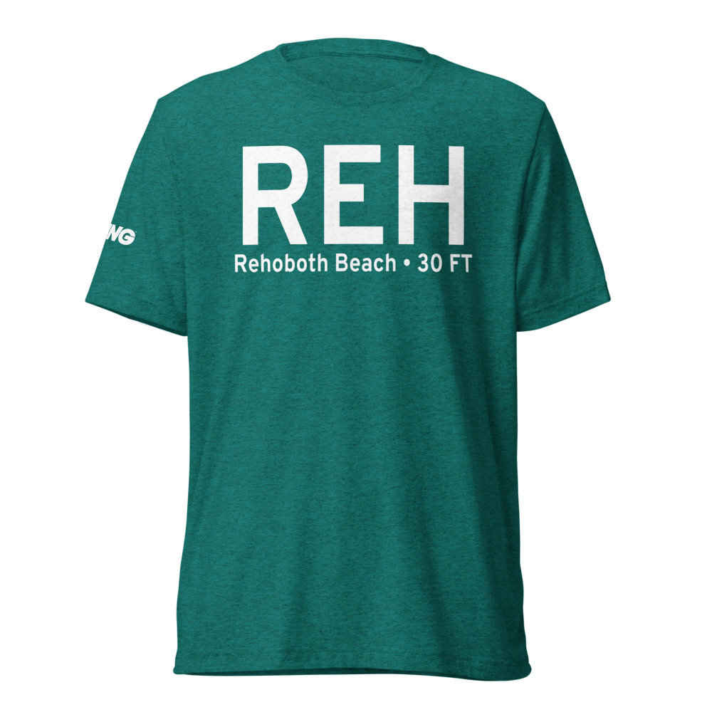 Rehoboth Beach (REH) Airport Tri-blend T-Shirt 