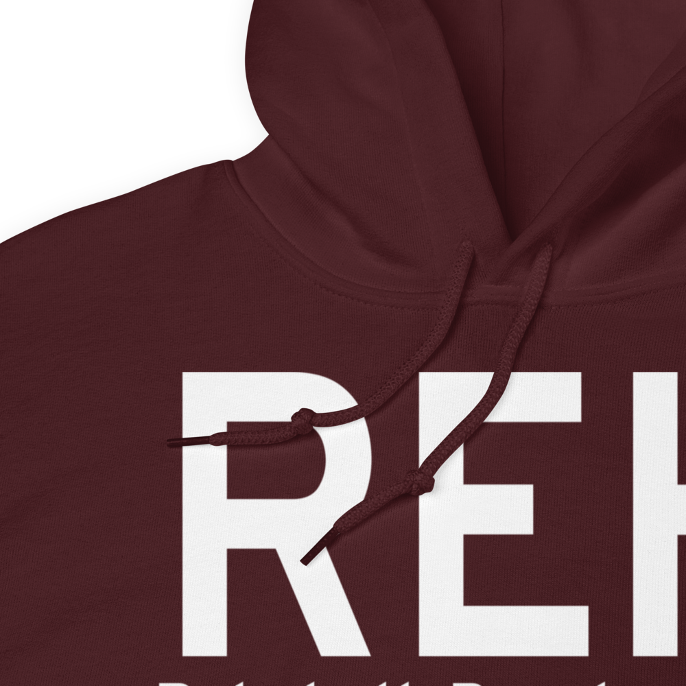 Rehoboth Beach (REH) Airport Hoodie Sweatshirt 