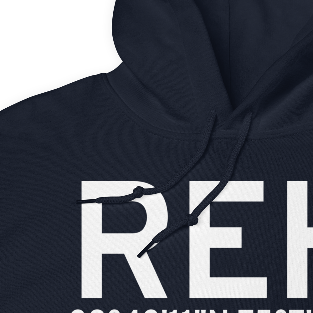 Rehoboth Beach (REH) Airport Hoodie Sweatshirt 