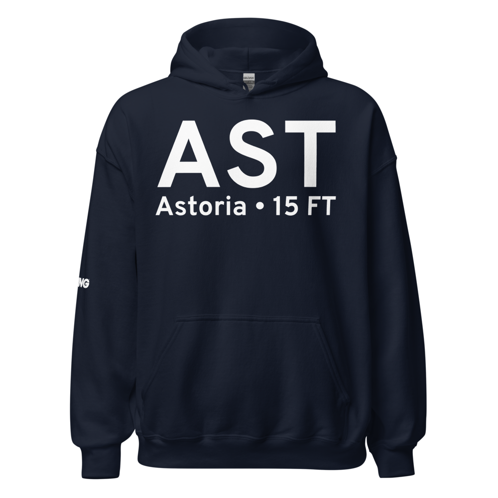 Astoria (KAST) Airport Hoodie Sweatshirt 