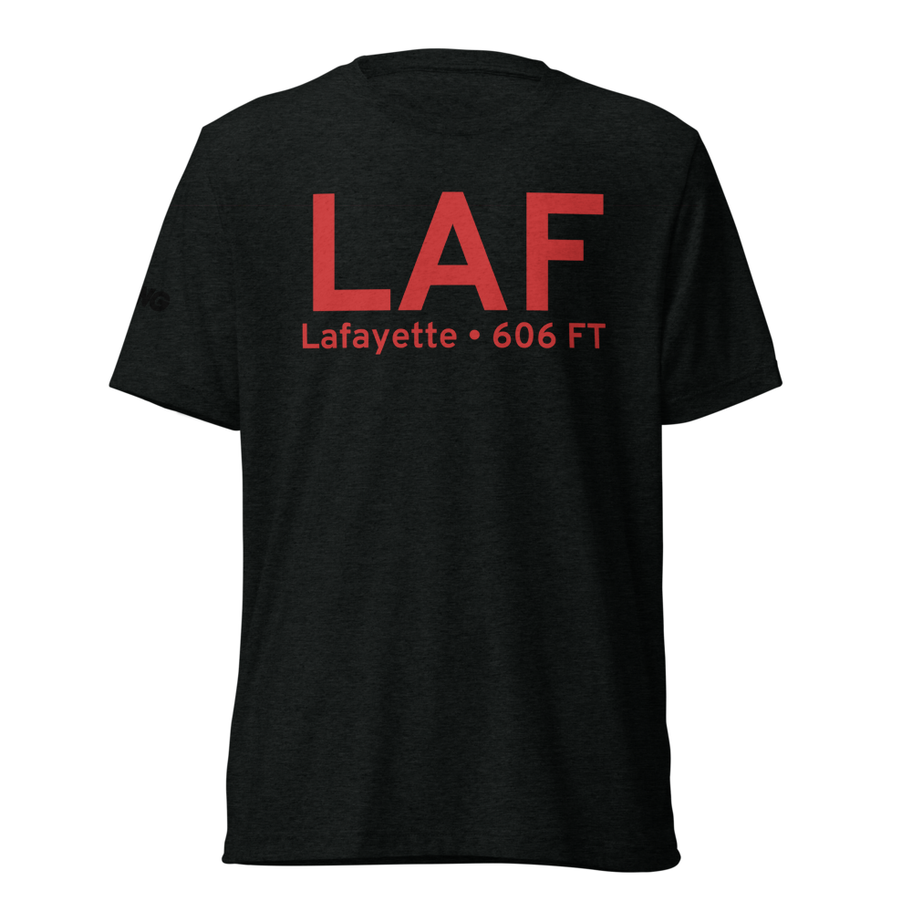 Lafayette (KLAF) Airport Tri-blend T-Shirt 