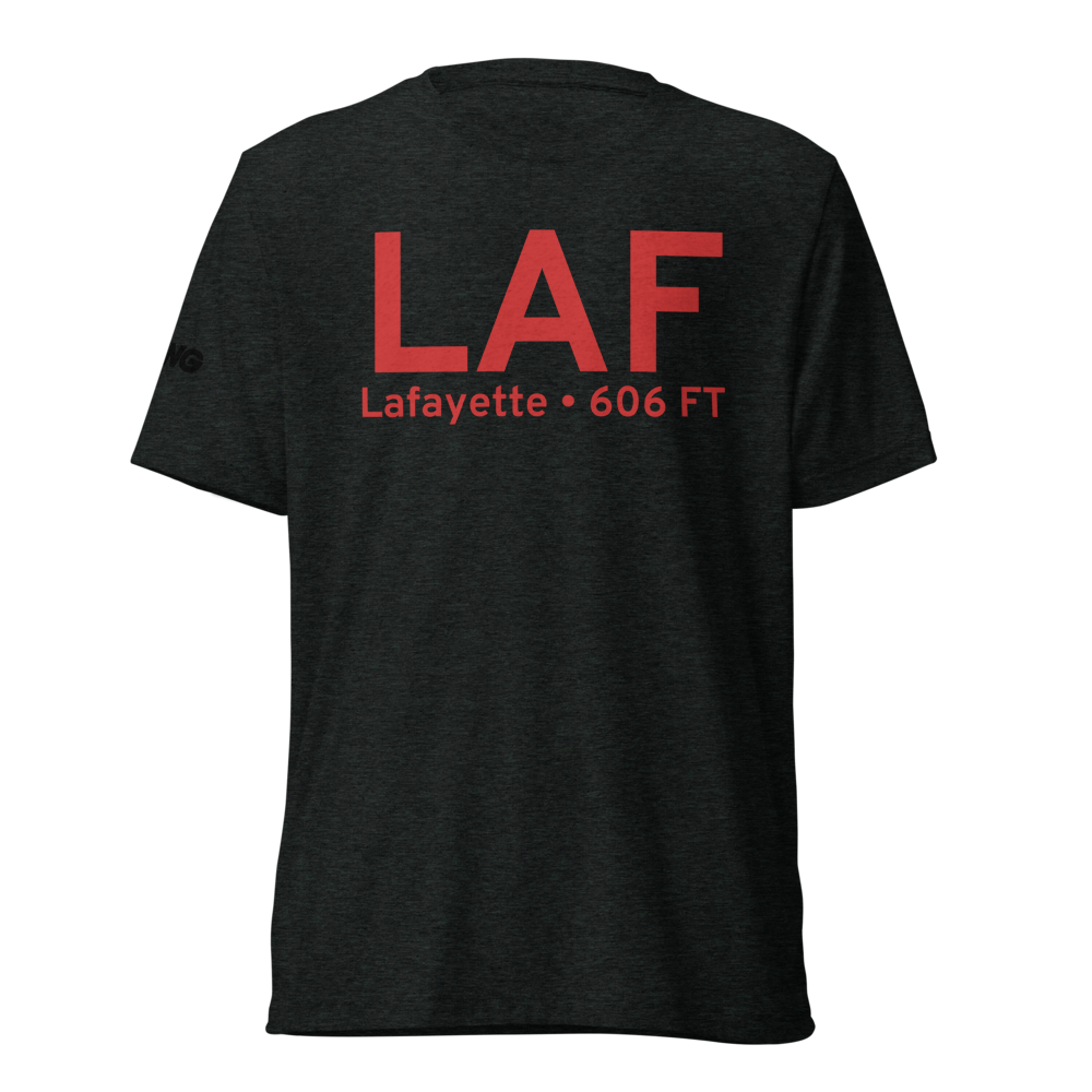 Lafayette (KLAF) Airport Tri-blend T-Shirt 