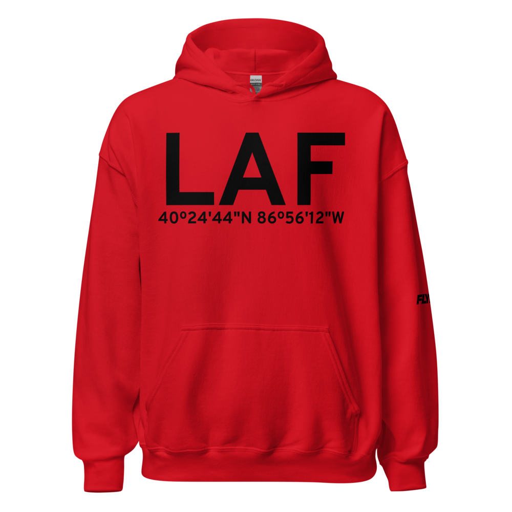 Lafayette (KLAF) Airport Hoodie Sweatshirt 