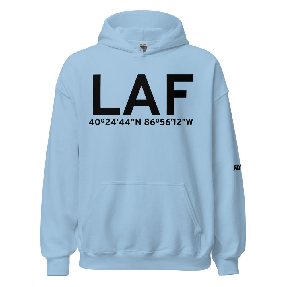 Lafayette (KLAF) Airport Hoodie Sweatshirt 
