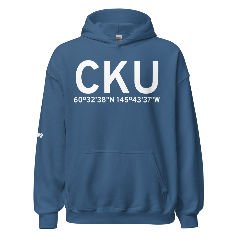 Cordova (CKU) Airport Hoodie Sweatshirt 