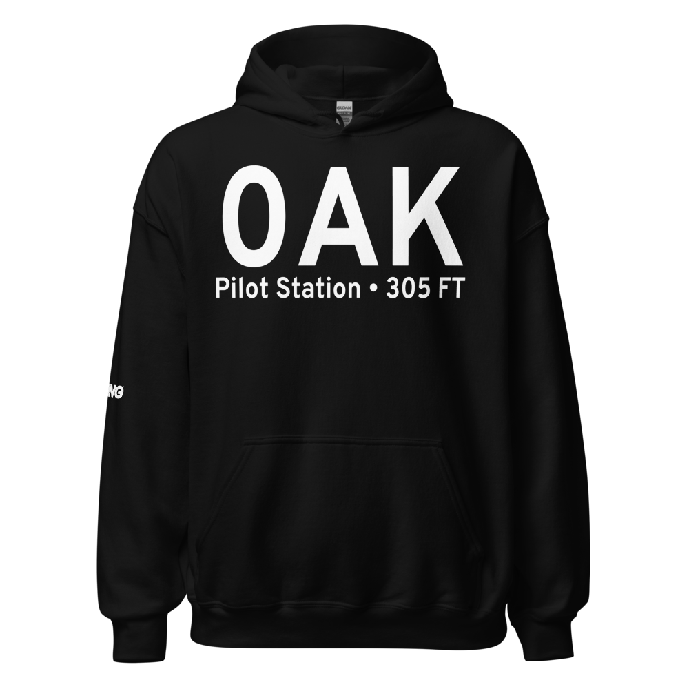 Pilot Station (0AK) Airport Hoodie Sweatshirt 