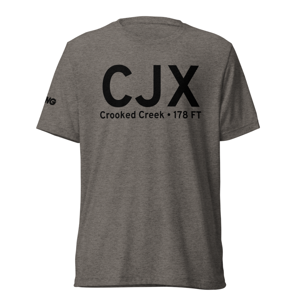 Crooked Creek (CJX) Airport Tri-blend T-Shirt 