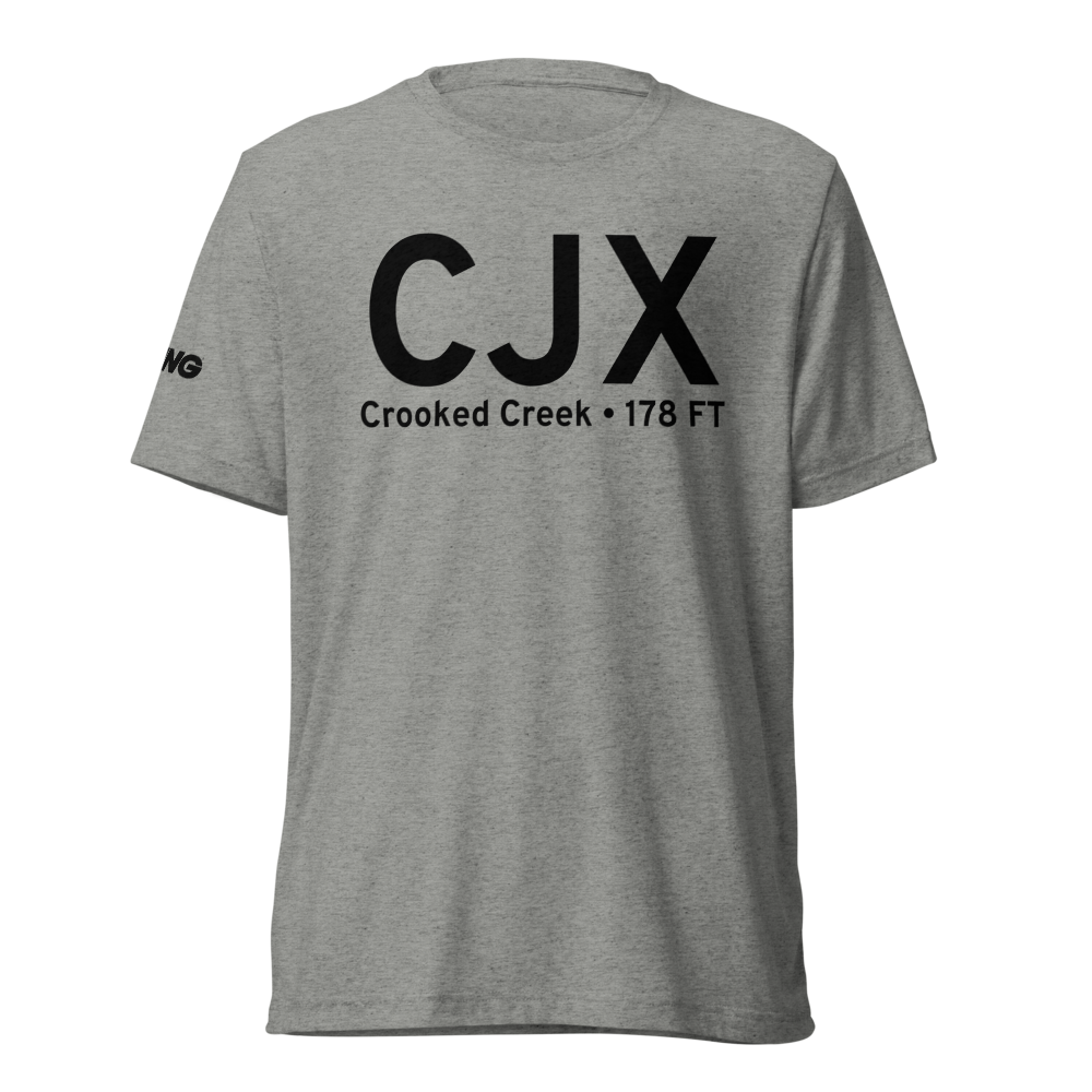 Crooked Creek (CJX) Airport Tri-blend T-Shirt 