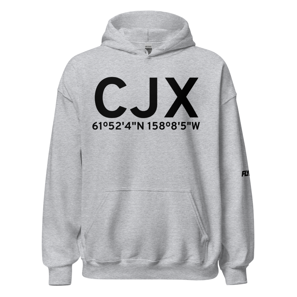 Crooked Creek (CJX) Airport Hoodie Sweatshirt 