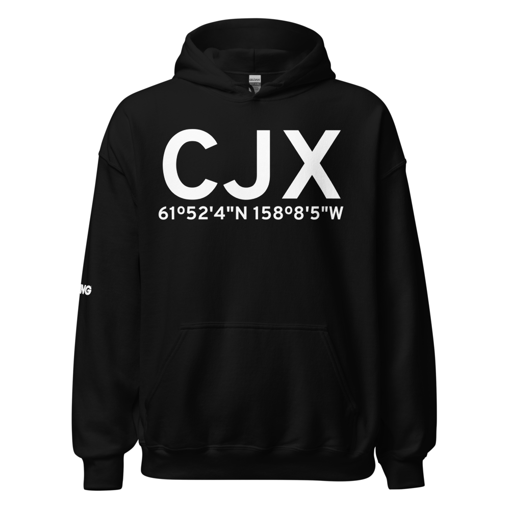 Crooked Creek (CJX) Airport Hoodie Sweatshirt 