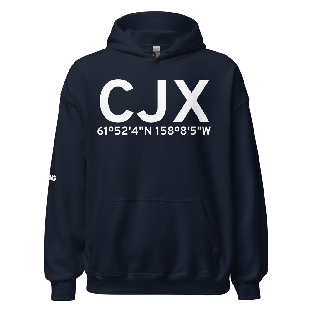Crooked Creek (CJX) Airport Hoodie Sweatshirt 