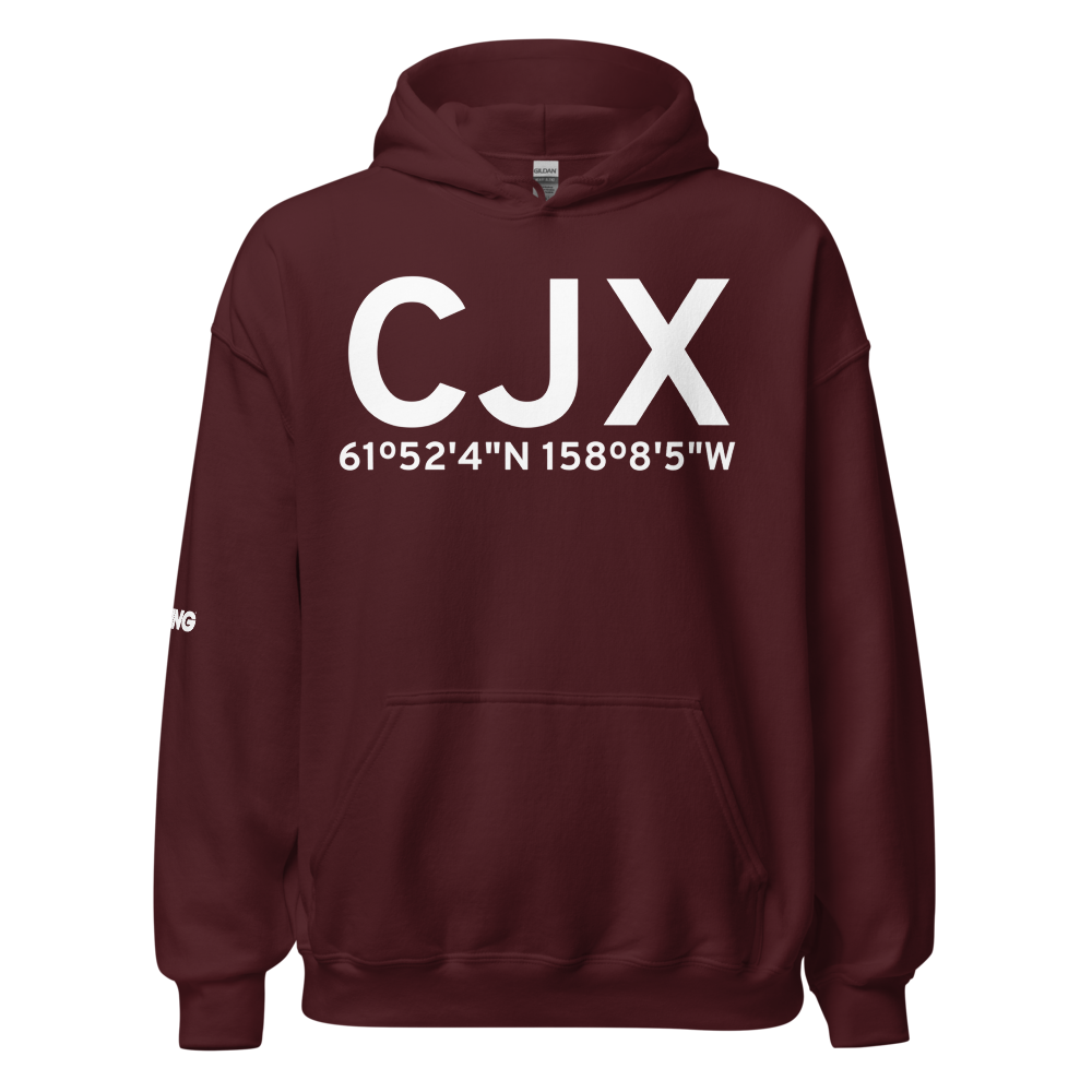 Crooked Creek (CJX) Airport Hoodie Sweatshirt 