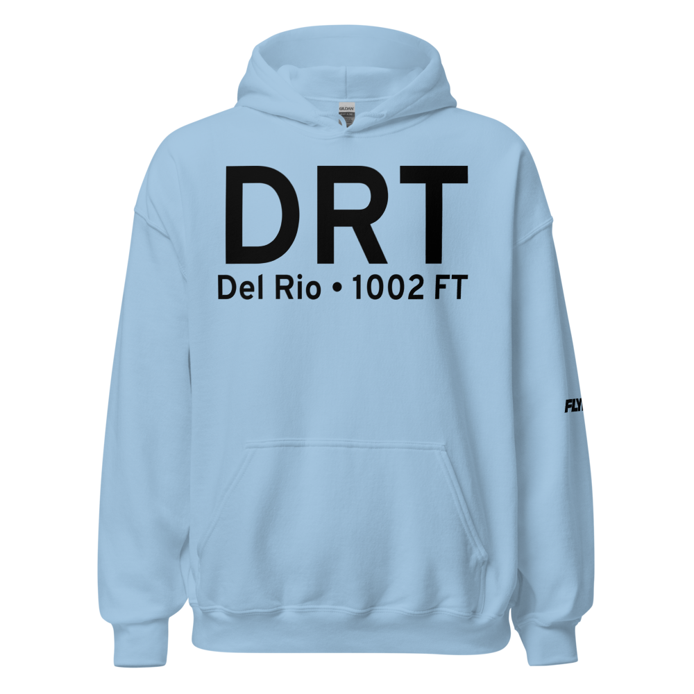 Del Rio (KDRT) Airport Hoodie Sweatshirt 