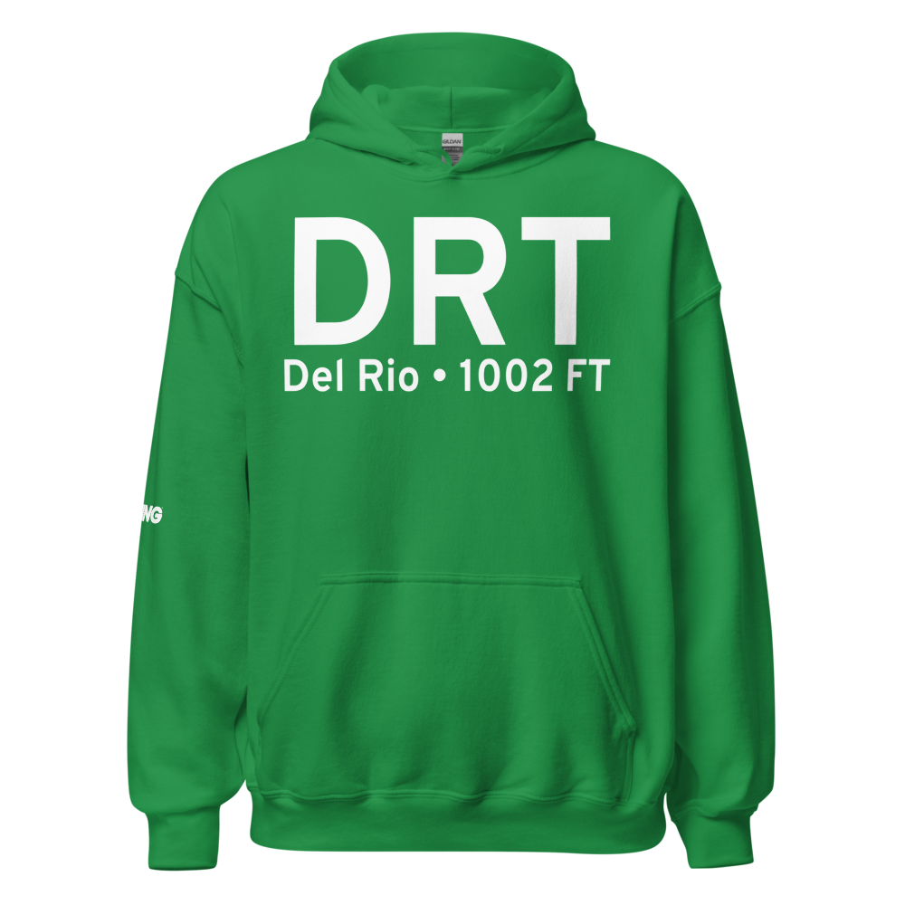 Del Rio (KDRT) Airport Hoodie Sweatshirt 