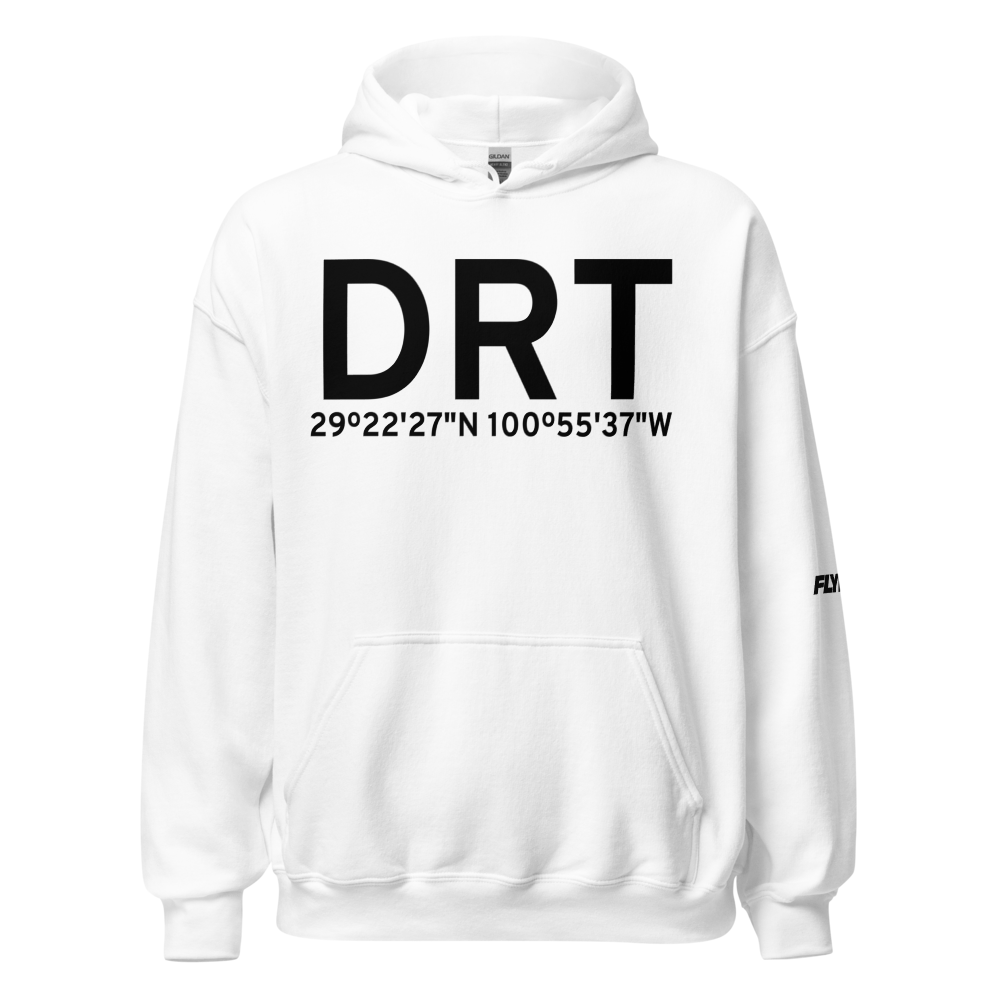 Del Rio (KDRT) Airport Hoodie Sweatshirt 