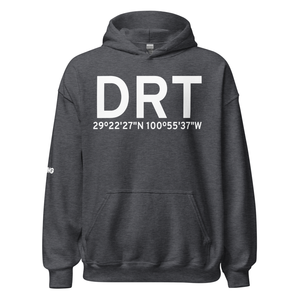 Del Rio (KDRT) Airport Hoodie Sweatshirt 