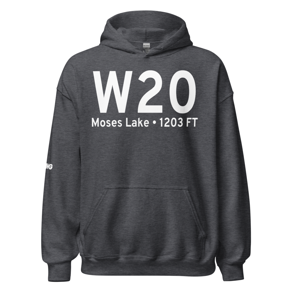 Moses Lake (W20) Airport Hoodie Sweatshirt 