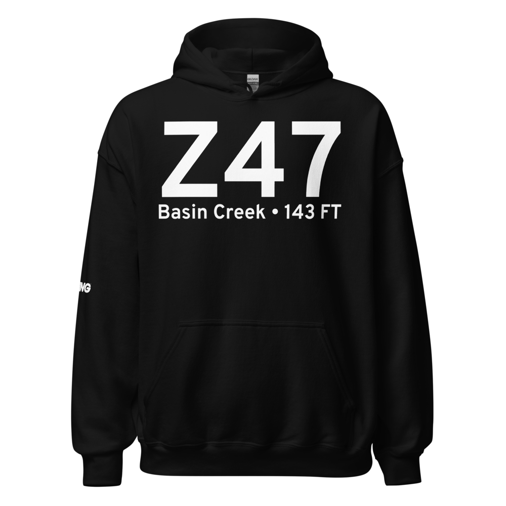Basin Creek (Z47) Airport Hoodie Sweatshirt 
