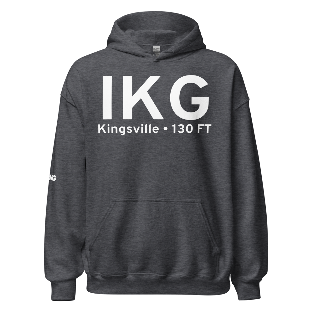 Kingsville (KIKG) Airport Hoodie Sweatshirt 