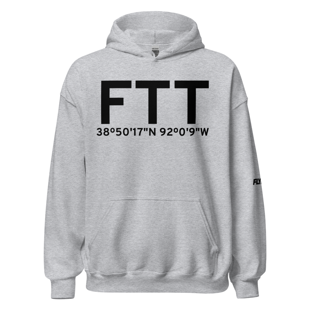 Fulton (KFTT) Airport Hoodie Sweatshirt 