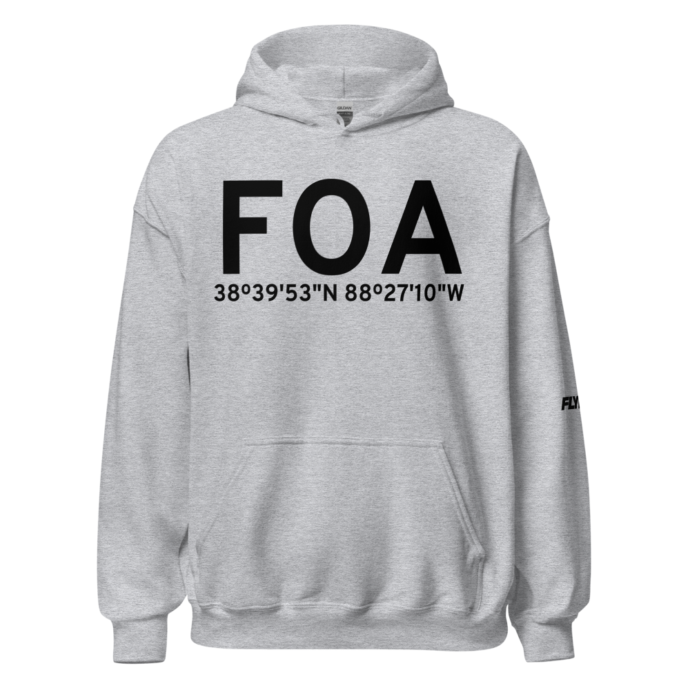 Flora (KFOA) Airport Hoodie Sweatshirt 