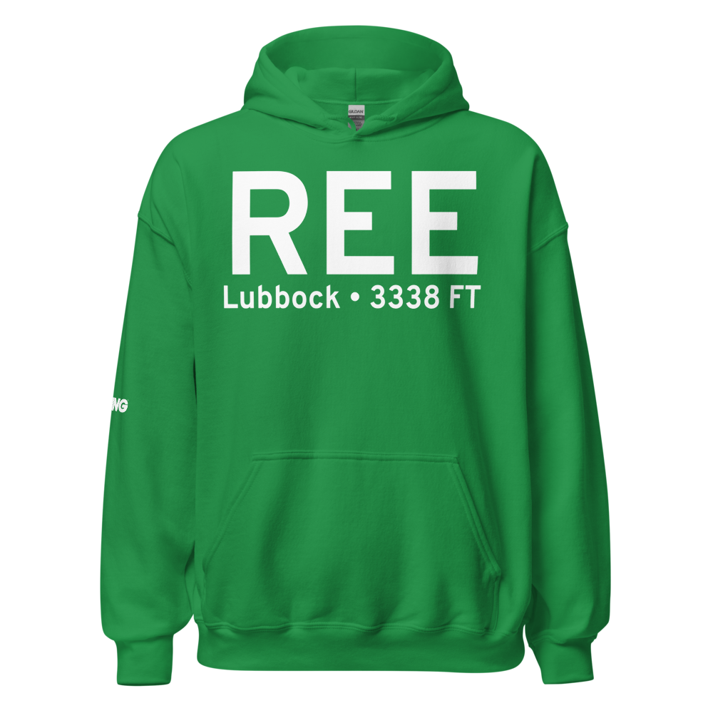Lubbock (8XS8) Airport Hoodie Sweatshirt 
