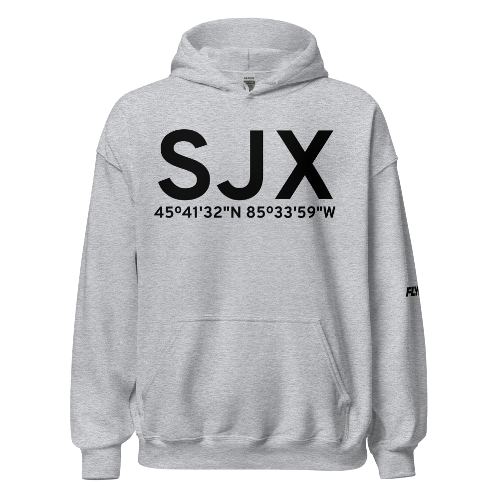 Beaver Island (KSJX) Airport Hoodie Sweatshirt 