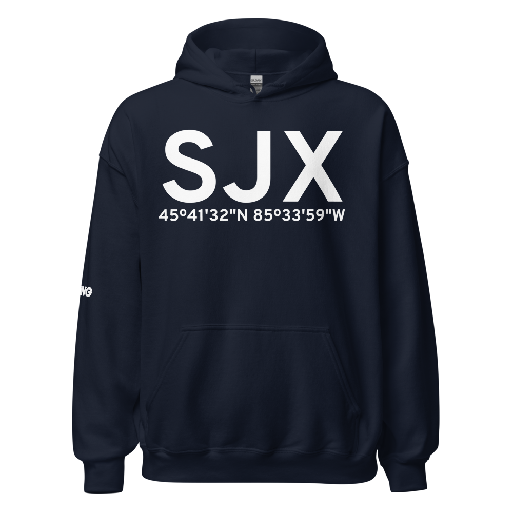 Beaver Island (KSJX) Airport Hoodie Sweatshirt 