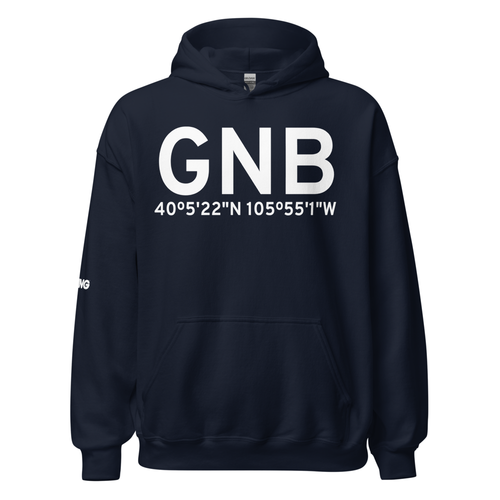 Granby (KGNB) Airport Hoodie Sweatshirt 
