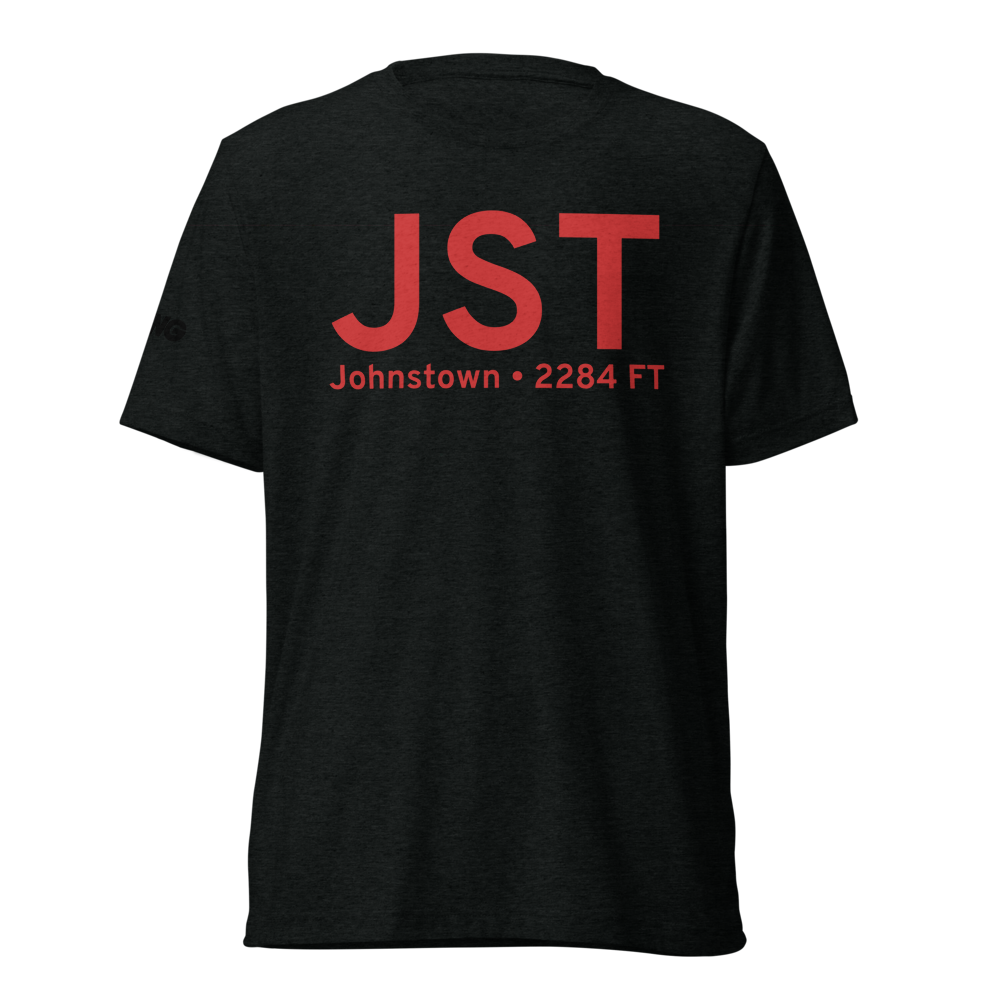 Johnstown (KJST) Airport Tri-blend T-Shirt 