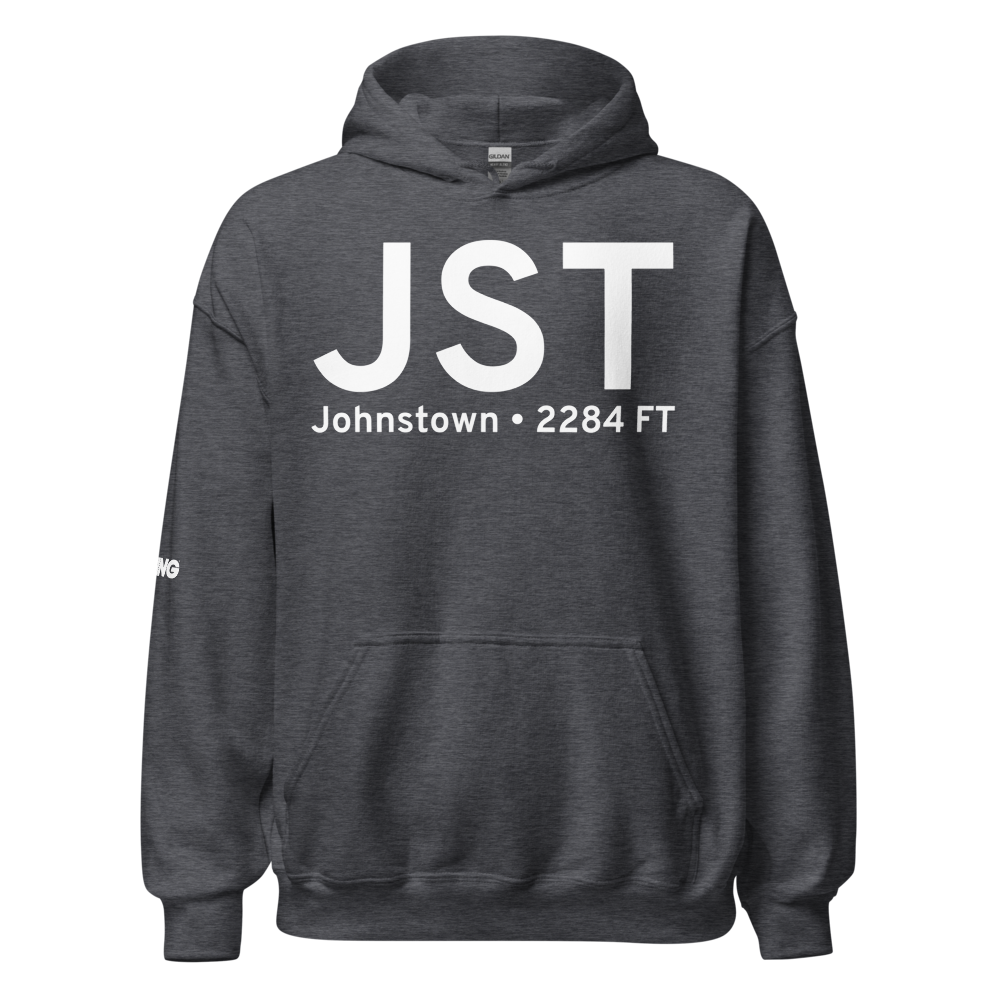 Johnstown (KJST) Airport Hoodie Sweatshirt 