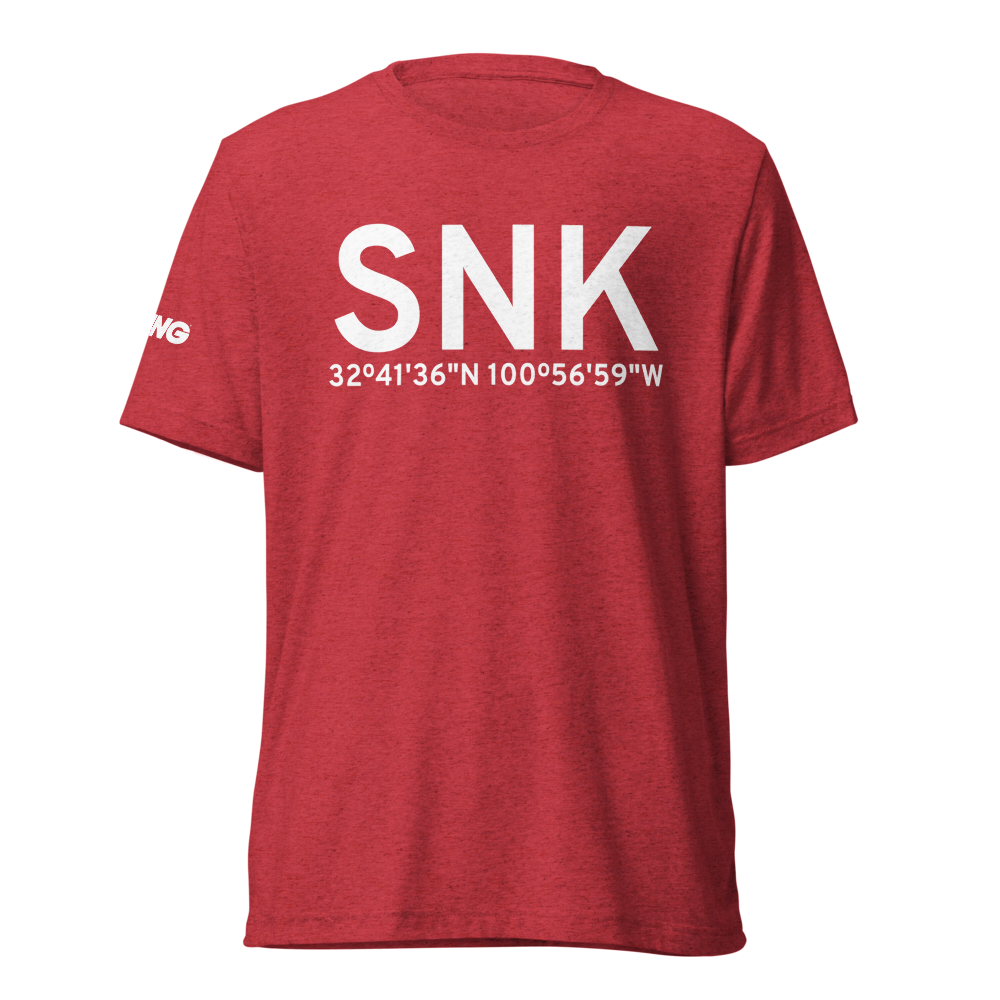 Snyder (KSNK) Airport Tri-blend T-Shirt 