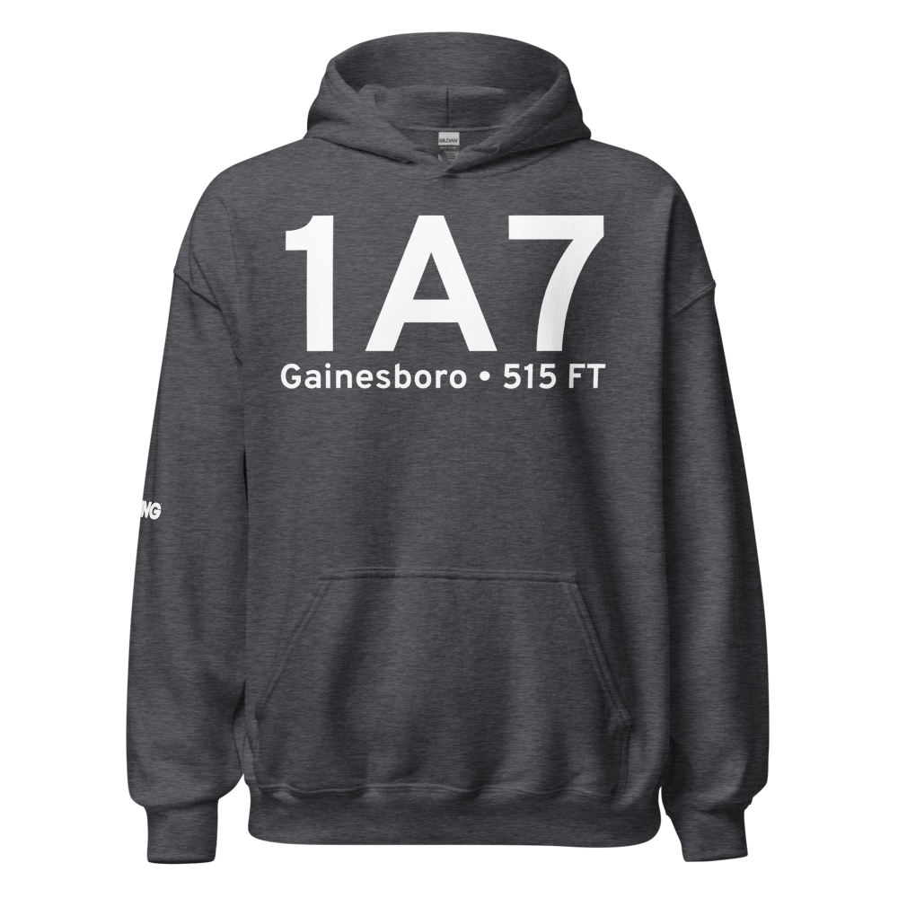 Gainesboro (K1A7) Airport Hoodie Sweatshirt 