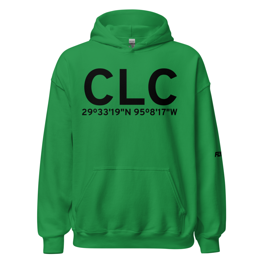 Clear Lake (CLC) Airport Hoodie Sweatshirt 